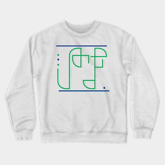 Jade Abacus Crewneck Sweatshirt by hideedoodle